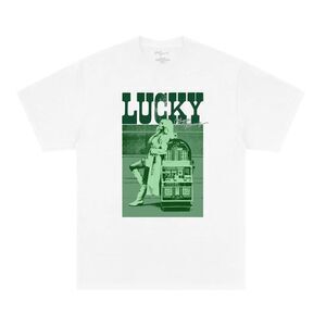 Megan Moroney White and Green Graphic Short Sleeve Tee